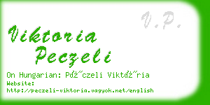 viktoria peczeli business card